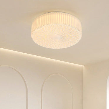 Ceiling Light Flush Mount LED Glass Cream For Bedroom And Study