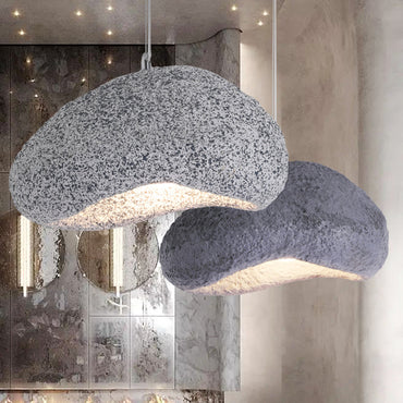 Dual Color Resin Bread Shape Pendant Light With Options