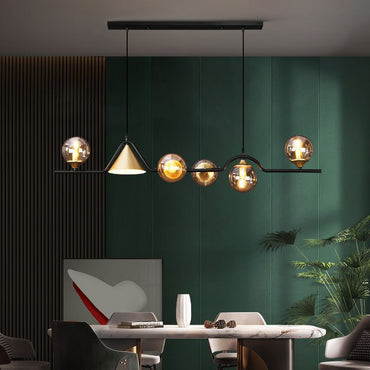 Modern Glass and Metal LED Pendant Lamp for Ambience Arisha