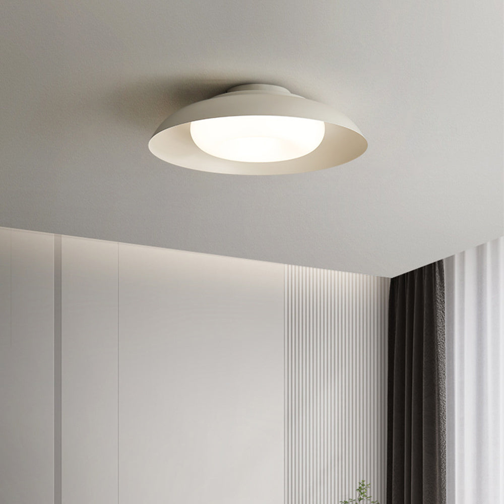 Flush Mount Nordic Ceiling White Light Bowl