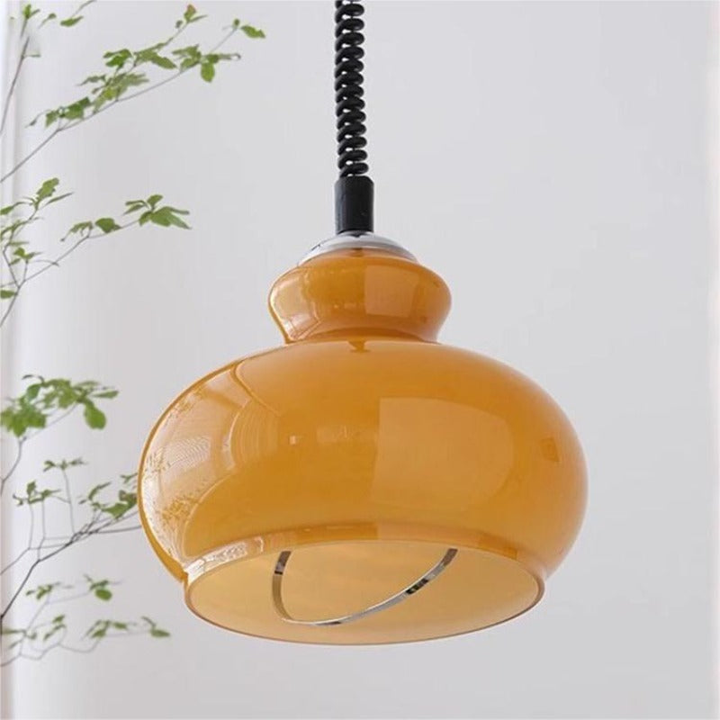 Retro Green Pendant Light For Ambient Living Room Glow
