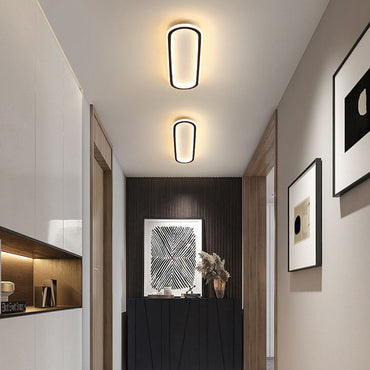 Dimmable Black Gold Or Rose Gold Luxe LED Flush Mount Ceiling Light
