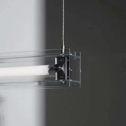 Linear Metal Minimalist Durable Pendant White Light