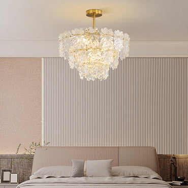 Modern Style Three Rings Gold Pendant Light