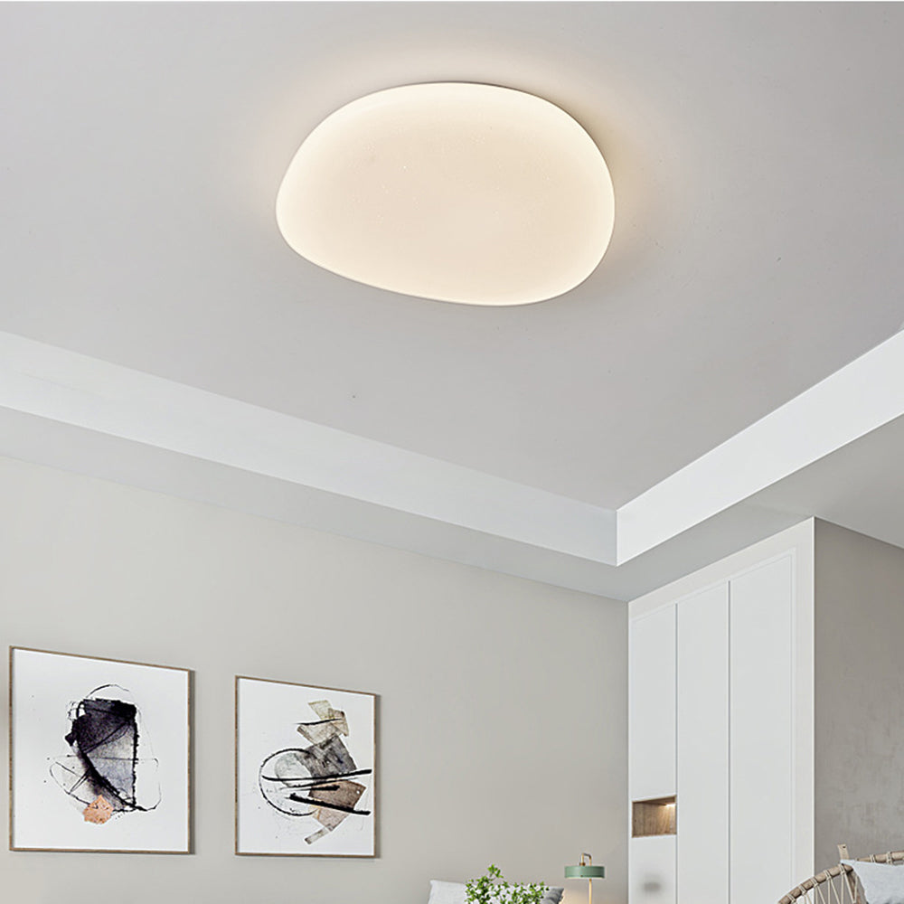 3 Colour Temperatures Ceiling Light Flush Mount With Pebble