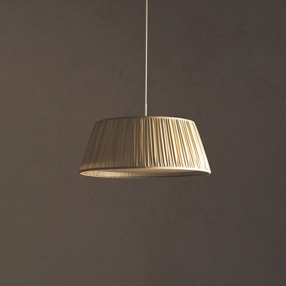 Soft Fabric Diffusion Elegant Pleated Pendant Light