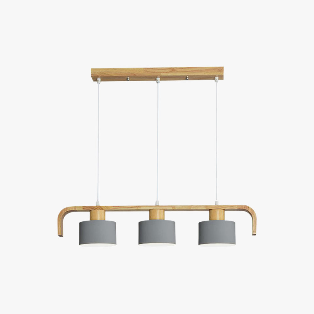 Cylinder Pendant Light Nordic Bamboo Calming Glow