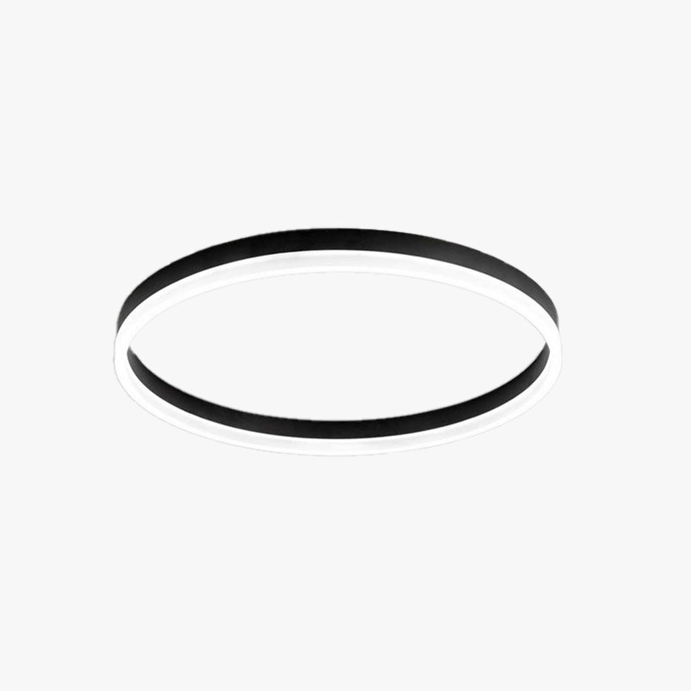 Black Gold Or White Sleek Circular Flush Mount Ceiling Light