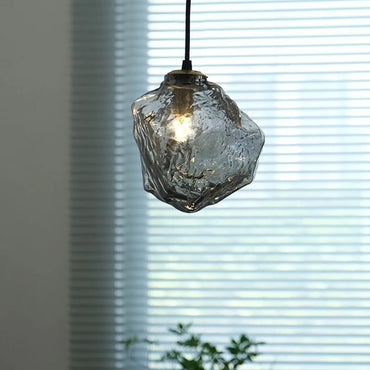 Adjustable Height Lava Glass Pendant Light