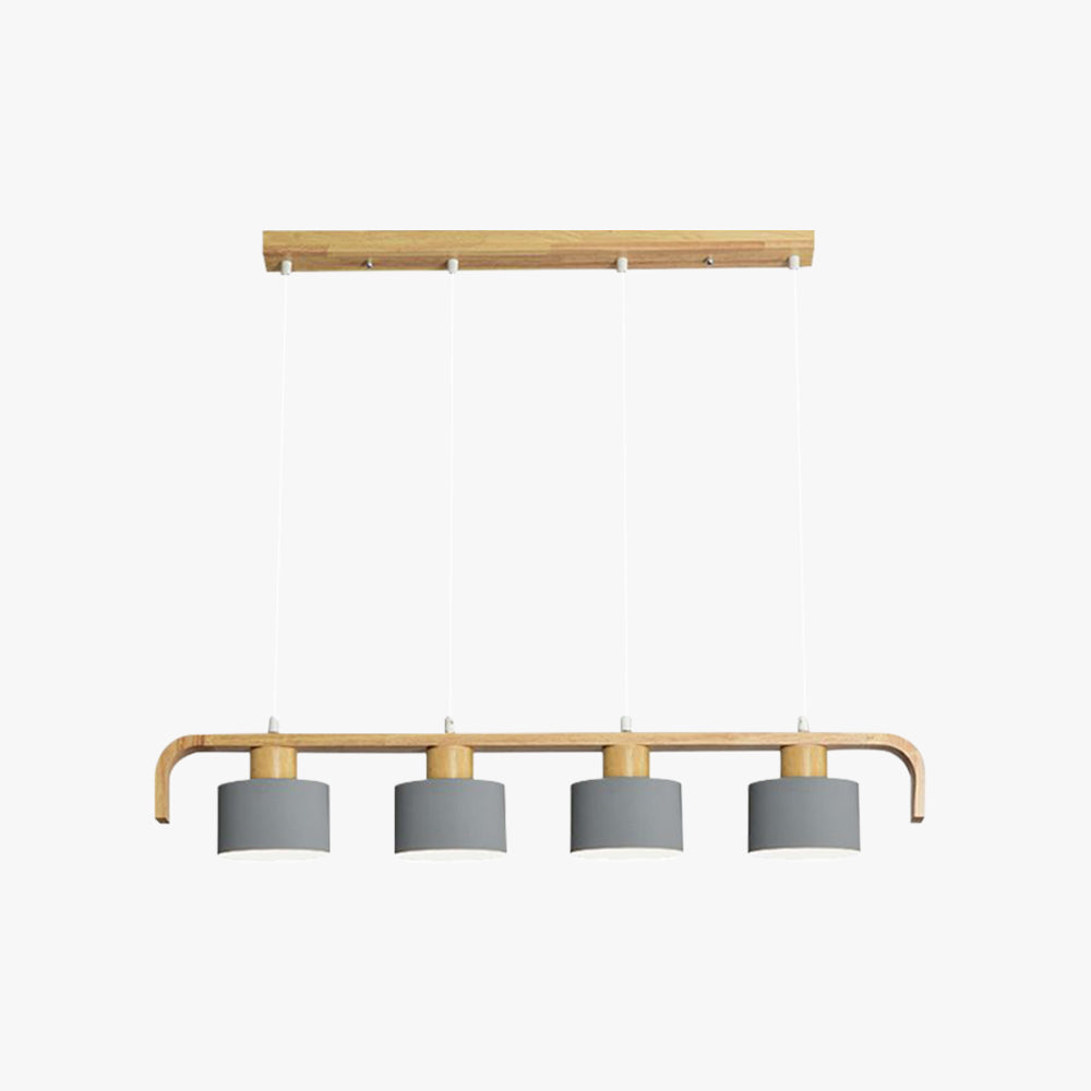 Cylinder Pendant Light Nordic Bamboo Calming Glow
