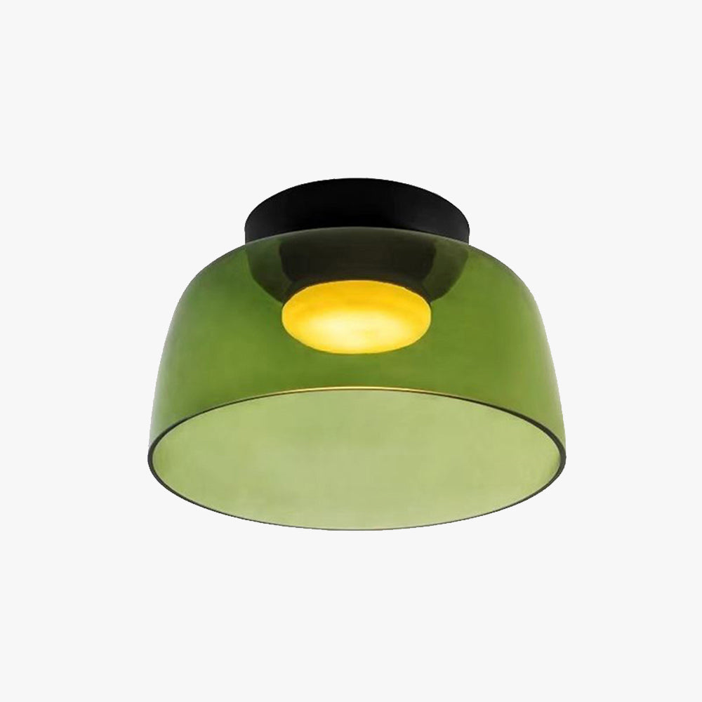 Modern Minimalist Luma Glass Flush Mount Ceiling Light