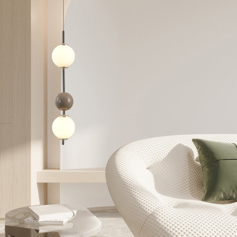 Pendant Light for Warm Ambience in Red Metal LED