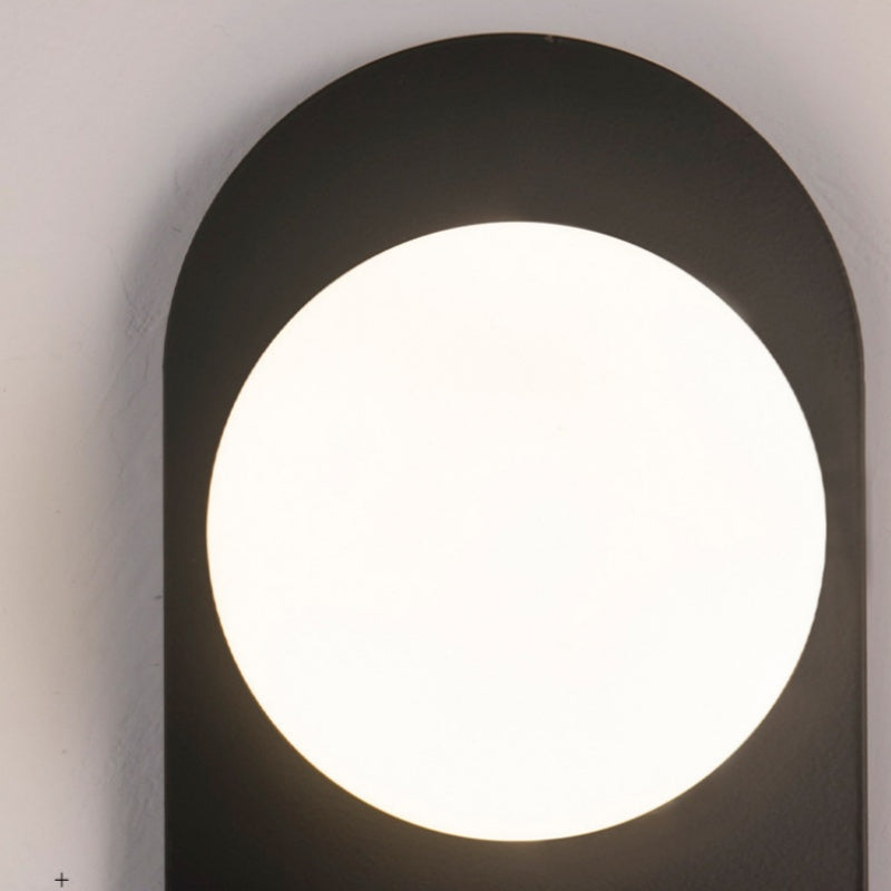 Black Gold Aurora LED Glass Wall Lamp For Living Room And Bedroom
