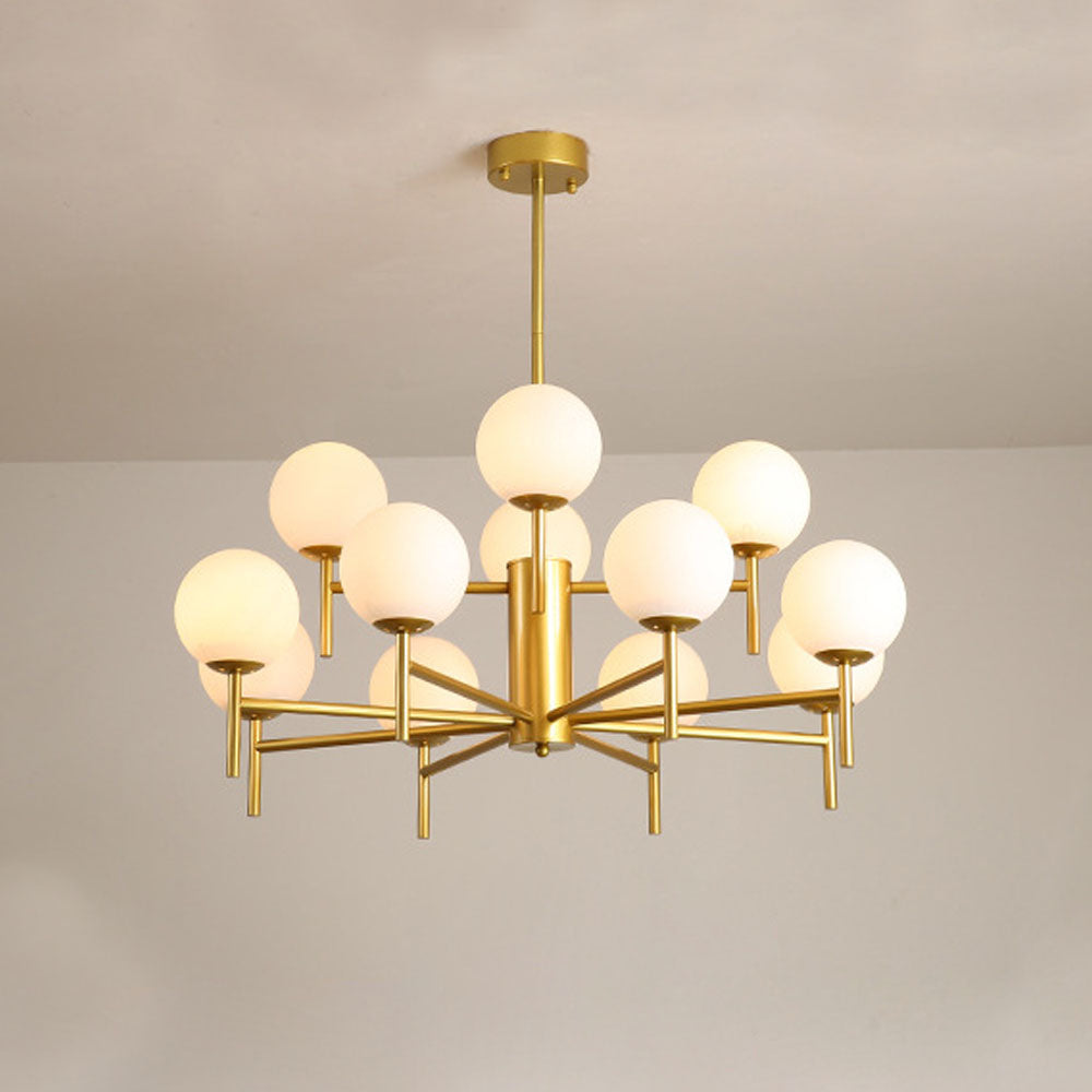 Pendant Glass Globe Light Elegant With Warm Glow