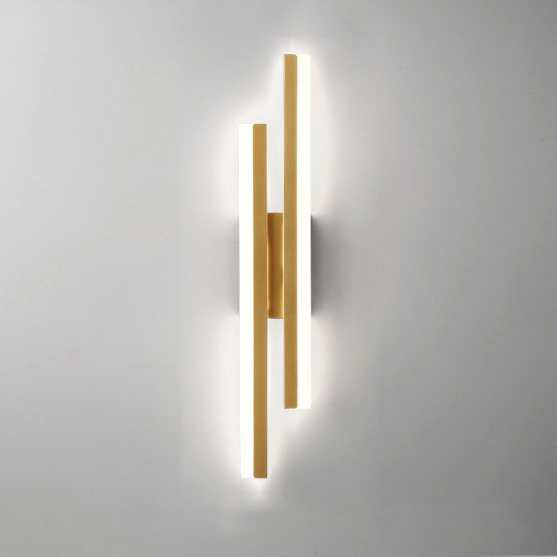 Minimalist Indoor Lamp Two Tone Geometric Wall Light