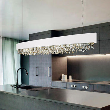 Adjustable Color Temperature Crystal Pendant Light