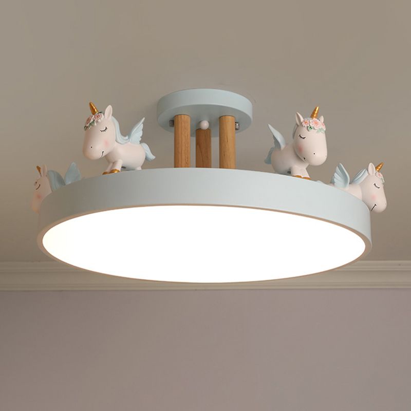 Ceiling Light Semi Flush Round Halo Nova for Living Rooms