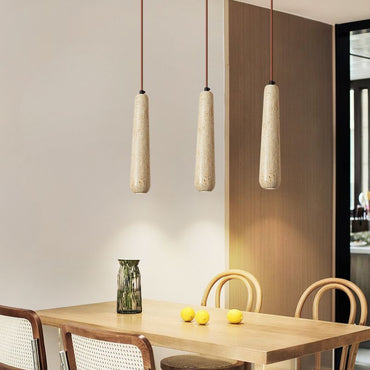 Minimalist Wood Pendant Light With Natural Finish Muto
