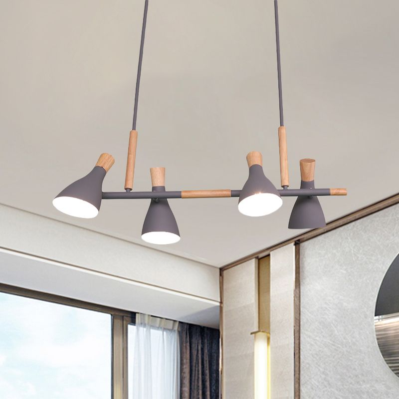 Warm Ambience Nordic Wood Rope Pendant Light