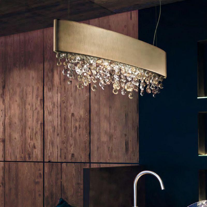 Adjustable Color Temperature Crystal Pendant Light