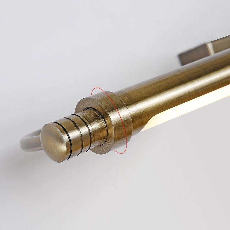 Gold Finish Three Colour Dimmable Aurelia Linear Vanity Wall Light