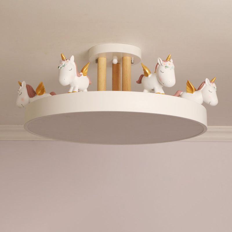 Ceiling Light Semi Flush Round Halo Nova for Living Rooms