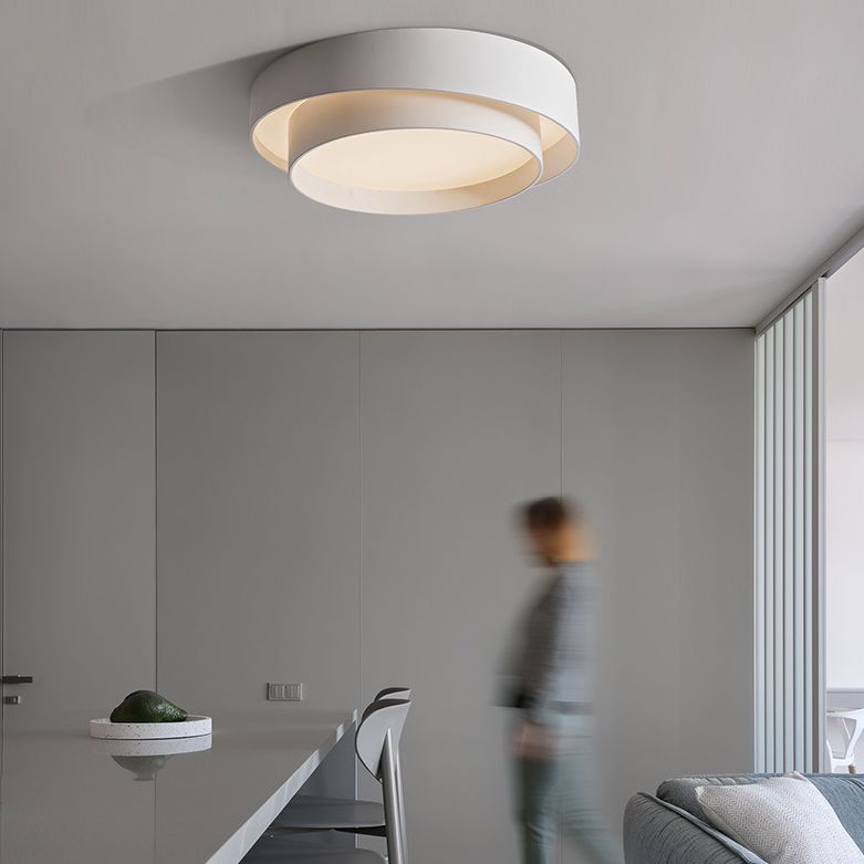 Nordic Style Circular Flush Mount Art Deco Ceiling Light