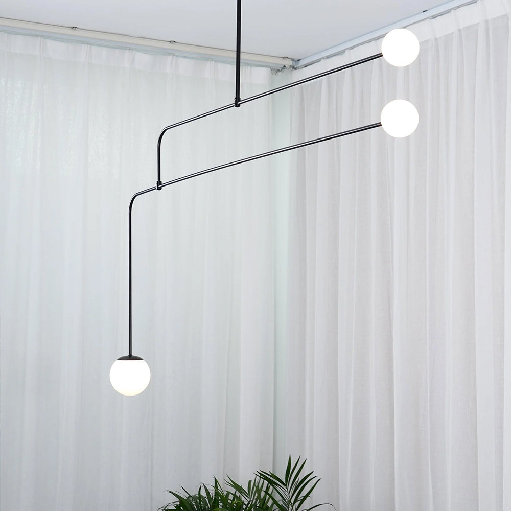 Black Modern Ambience Arisha Linear Pendant Light