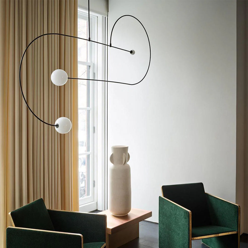 Black Modern Ambience Arisha Linear Pendant Light