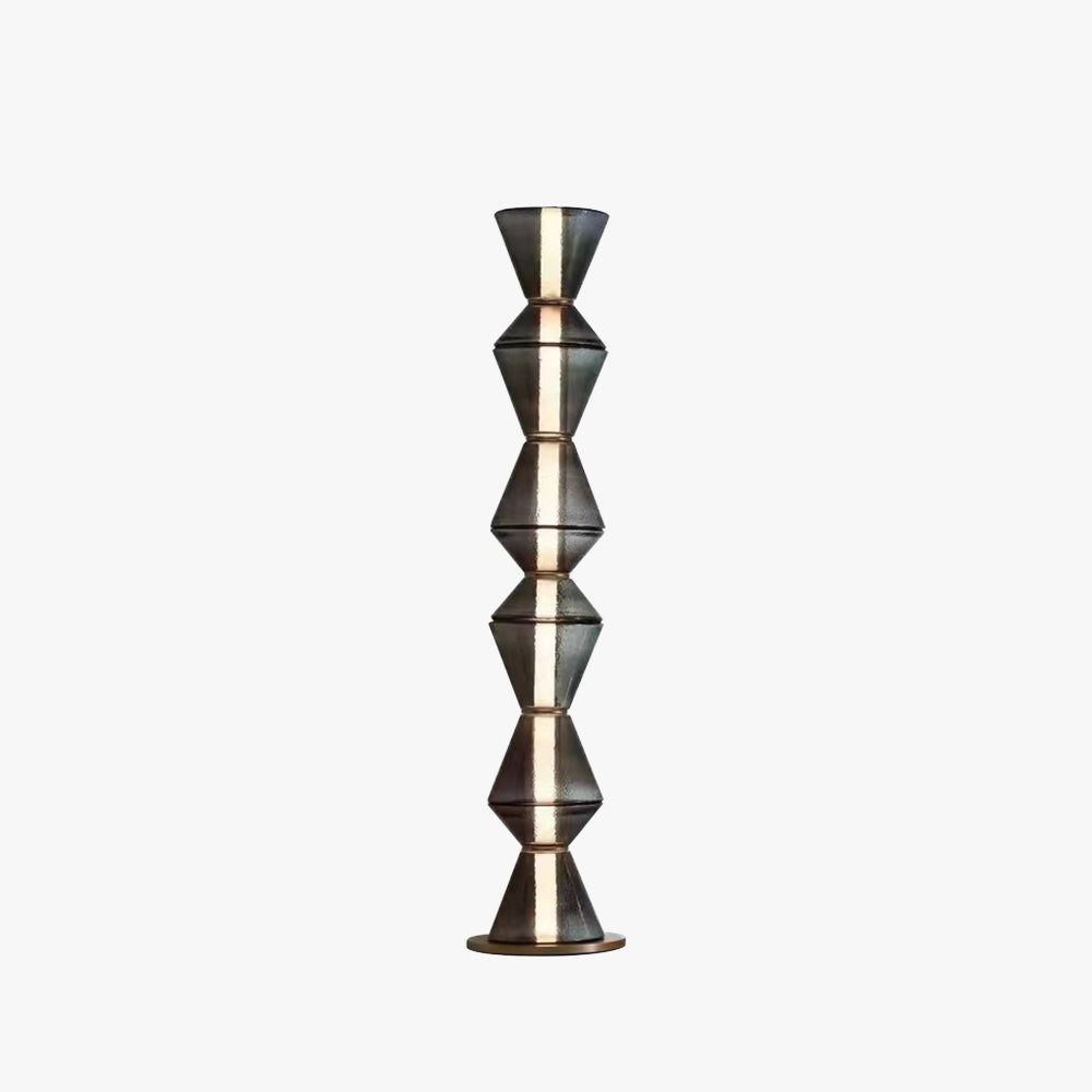 Design Nordique Verre Noir Lampe Pendante et Lampadaire LED