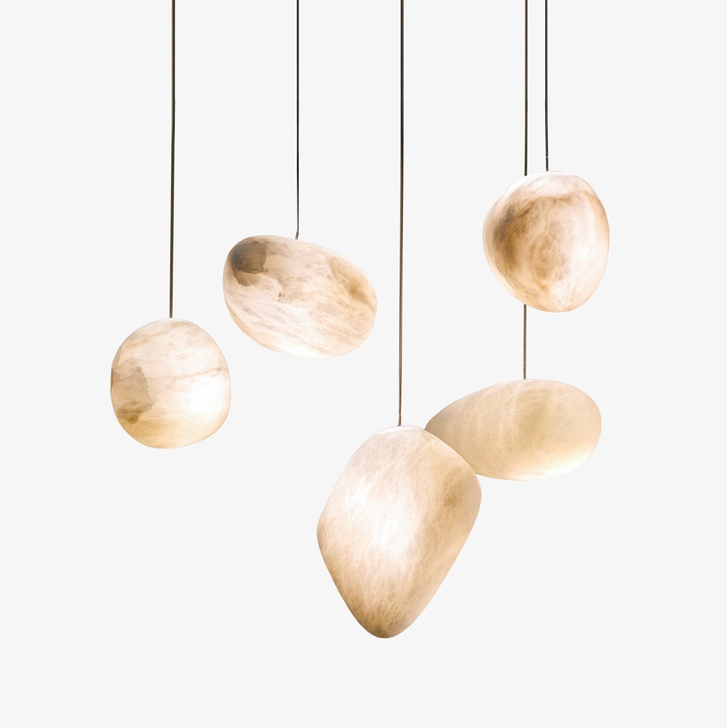 Soft Ambient Glow Nerida Alabaster Pendant Light