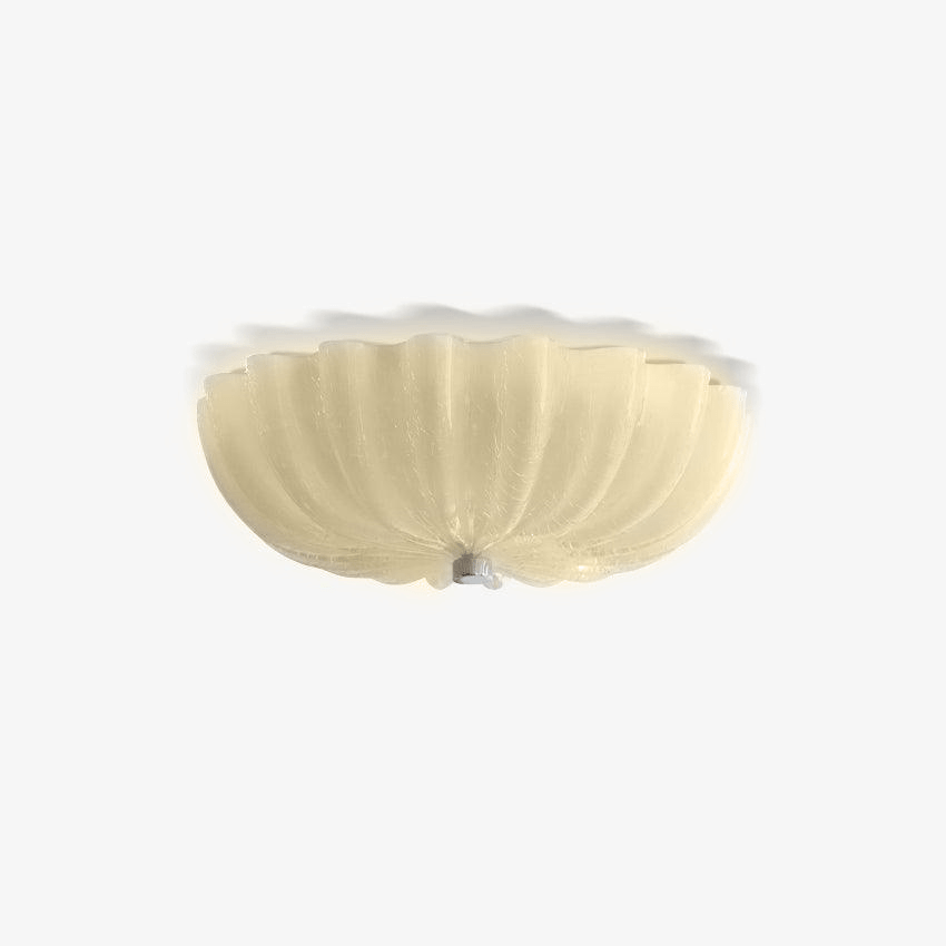 Ceiling Light Flush Blown Glass Murano Style