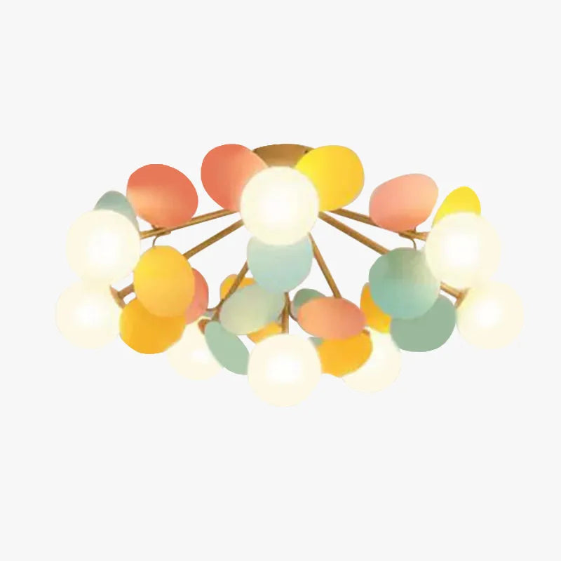 Colourful Contemporary Ceiling Light Acrylic Bubble Cluster