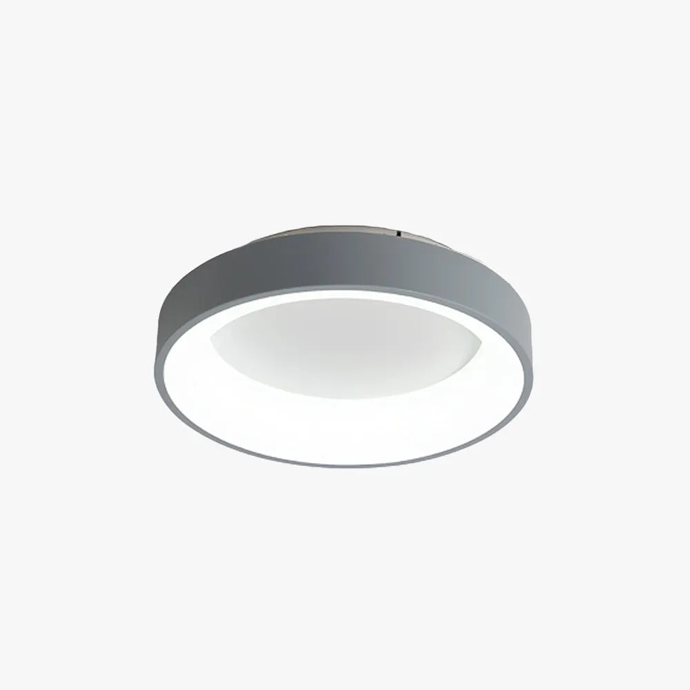 White Or Grey Uniform Glow Concave Ceiling Light