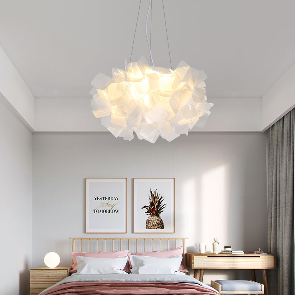 Soft Glow Floral Pendant Light In Six Colors