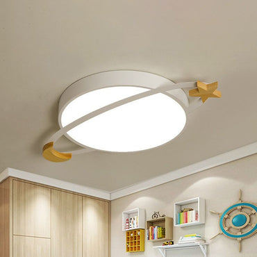 Three Colour Change Dimmable Round Modern Flush Mount Ceiling Light