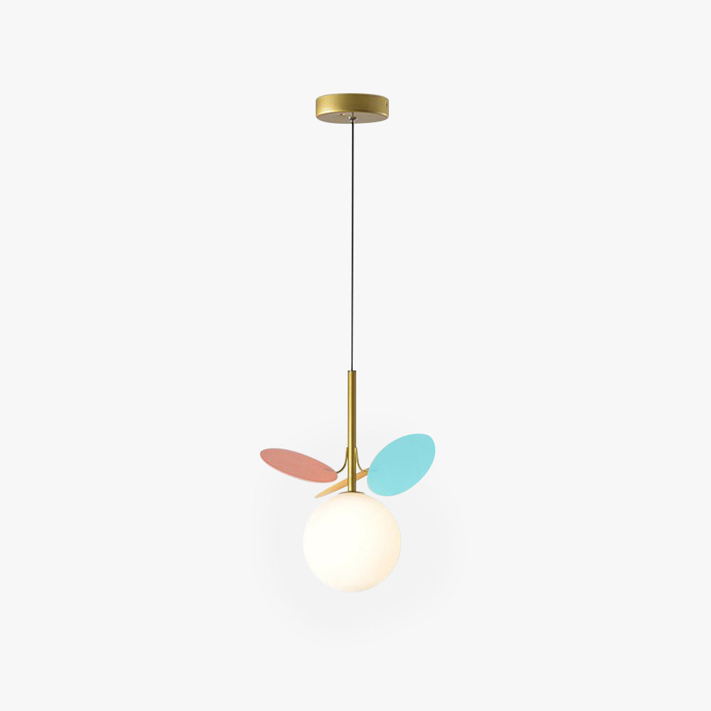 Warm Ambient Glow Art Deco Globe Pendant Light