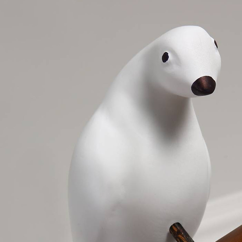 Dual Heads Wooden Bird Pendant Light With Soft Glow