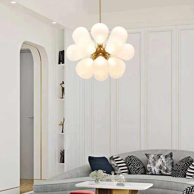 Pendant Light For Soft Ambient Glow Glass Clustered Bubble