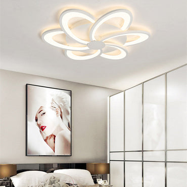 Dual Styles White Flower Shape Ceiling Light