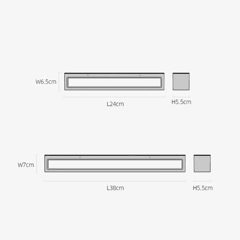 Outdoor Monochrome Led Wall Light For Exterior Use