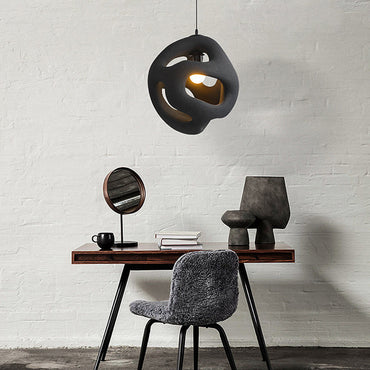 Pendant Light For Soft Ambient Glow In Homes, Modern Metal And Resin