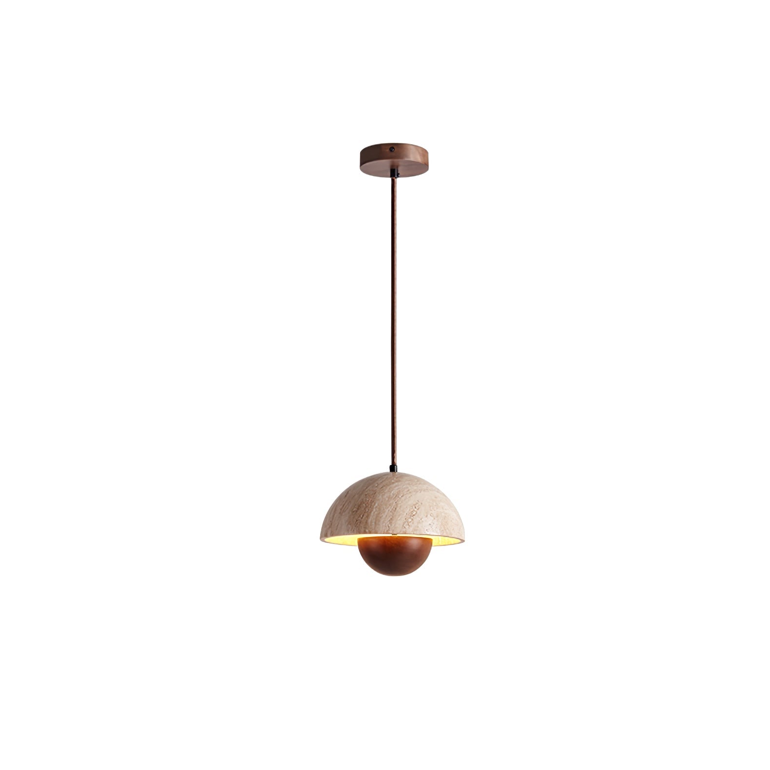 Pendant Light For Warm Ambience Natural Yellow Travertine