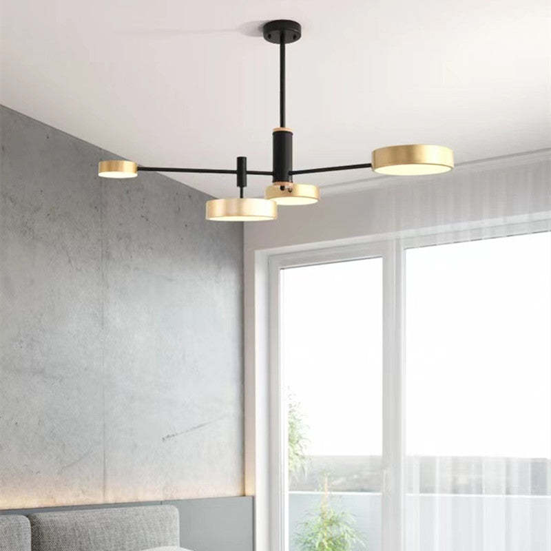 Warm Glow Pendant Light With Metal Frame Elegant
