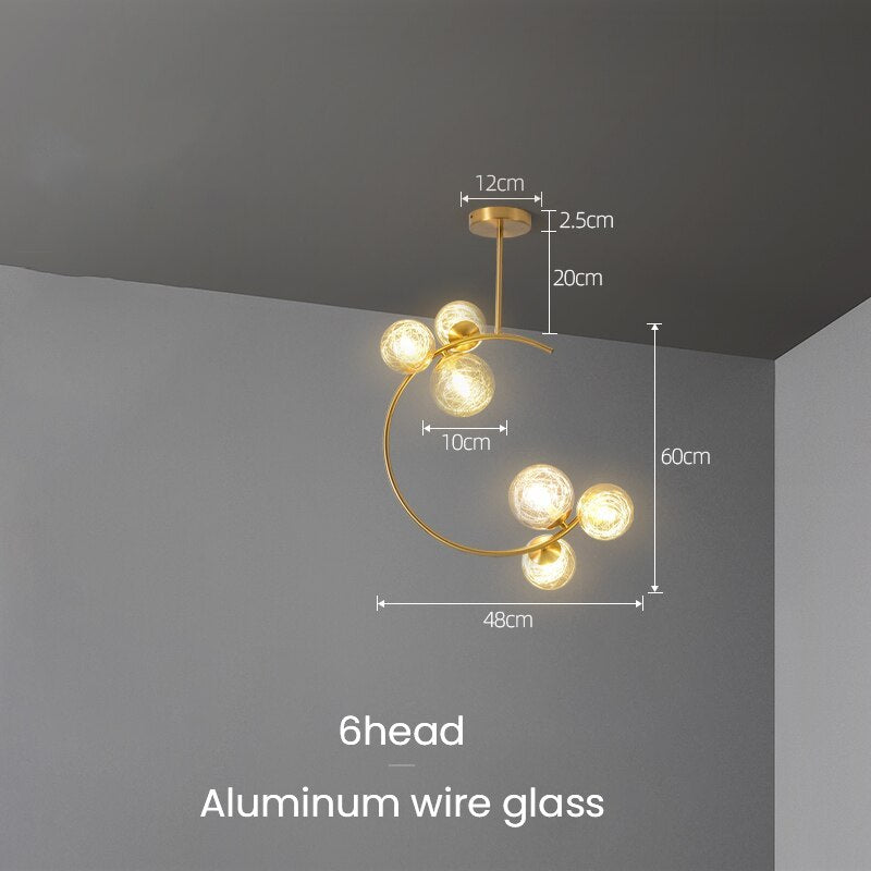 Timeless Style Glass Globe Pendant Light