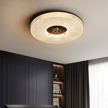 Ceiling Light Sphere Halo With Warm Ambient Glow