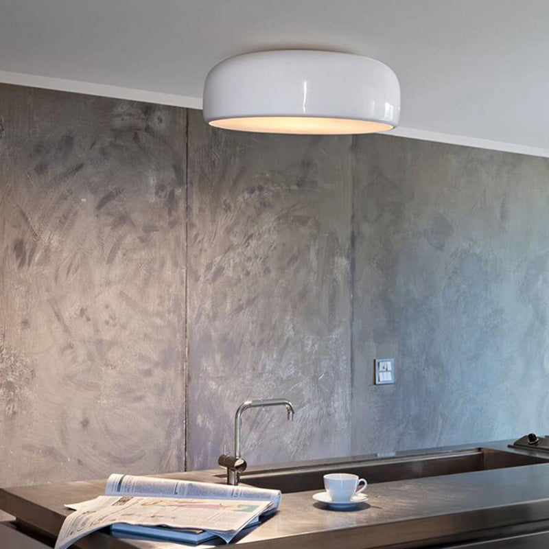 Metal Dish Pendant Light for Warm Ambience