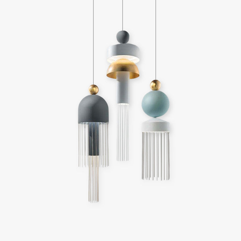 Crafted Durably Pendant Metal Tassel Modern