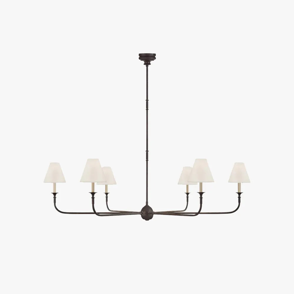 Warm Ambient Light Delivers Vintage Metal Pendant Chandelier