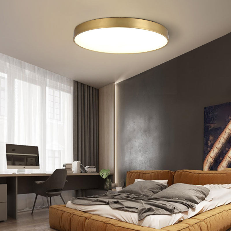 Gold Round Nordic Inspired LED Ceiling Light